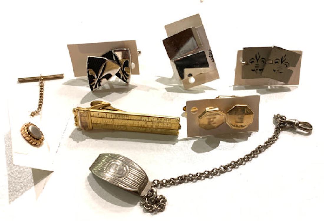 LOT MEN'S ACCESSORIES ~ FOUR PAIR ASSORTED CUFFLINKS (1 of 4)