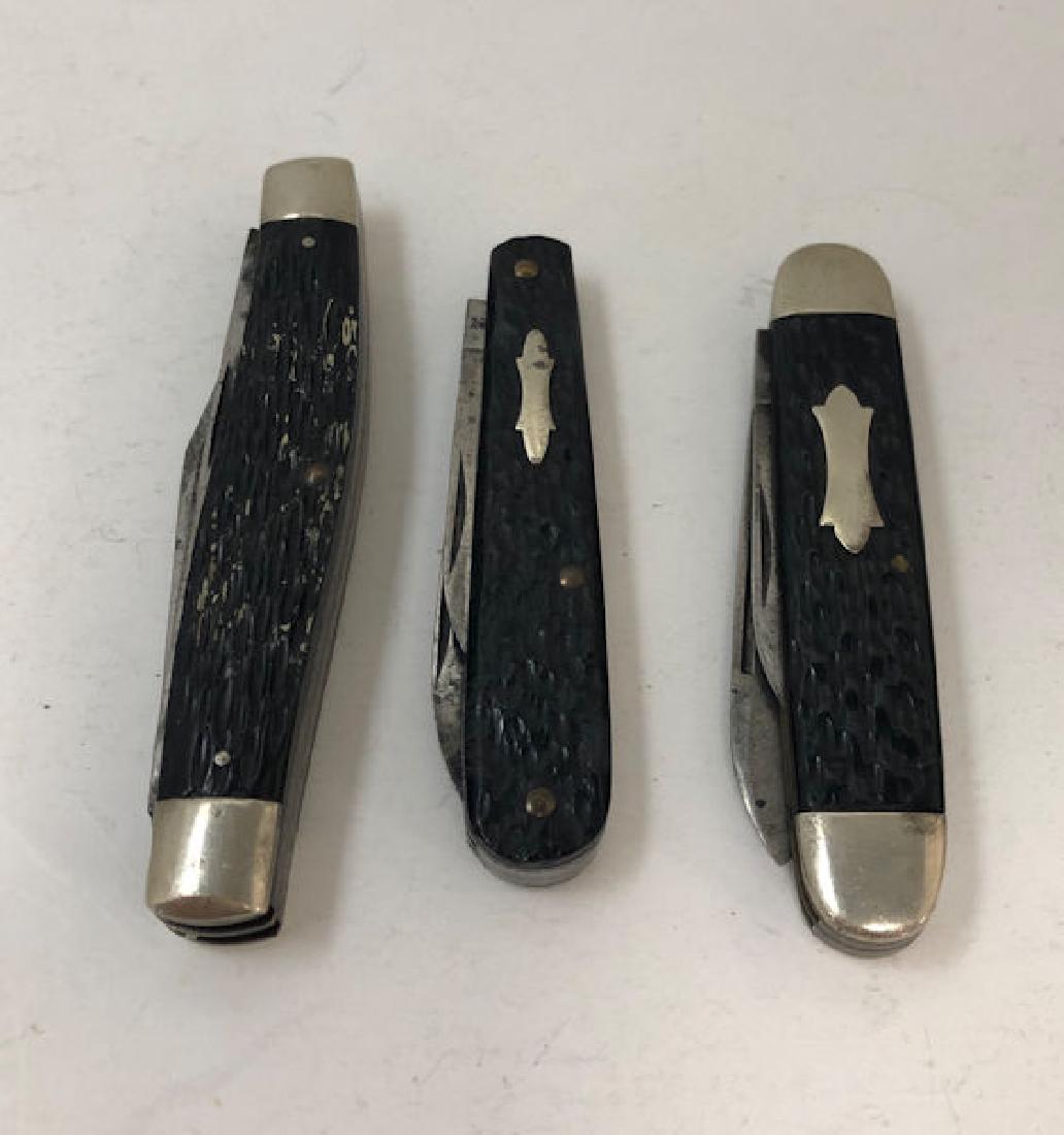 THREE FOLDING KNIVES ~ STYLES FROM REMINGTON AND KA-BAR (1 of 2)