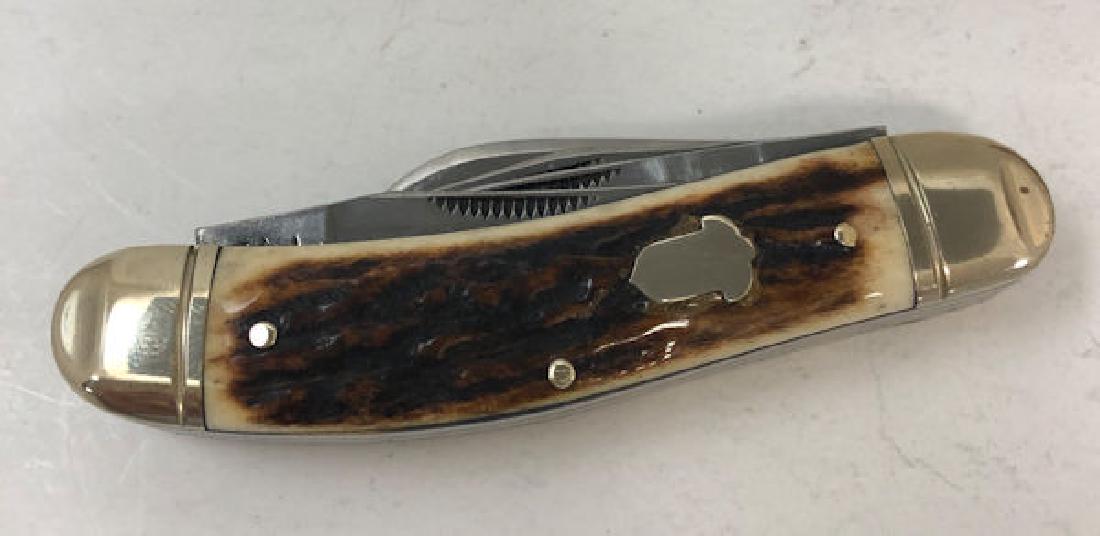 ONE FOLDING KNIFE ~ BULL OF THE WOODS FOLDING KNIFE. (1 of 2)