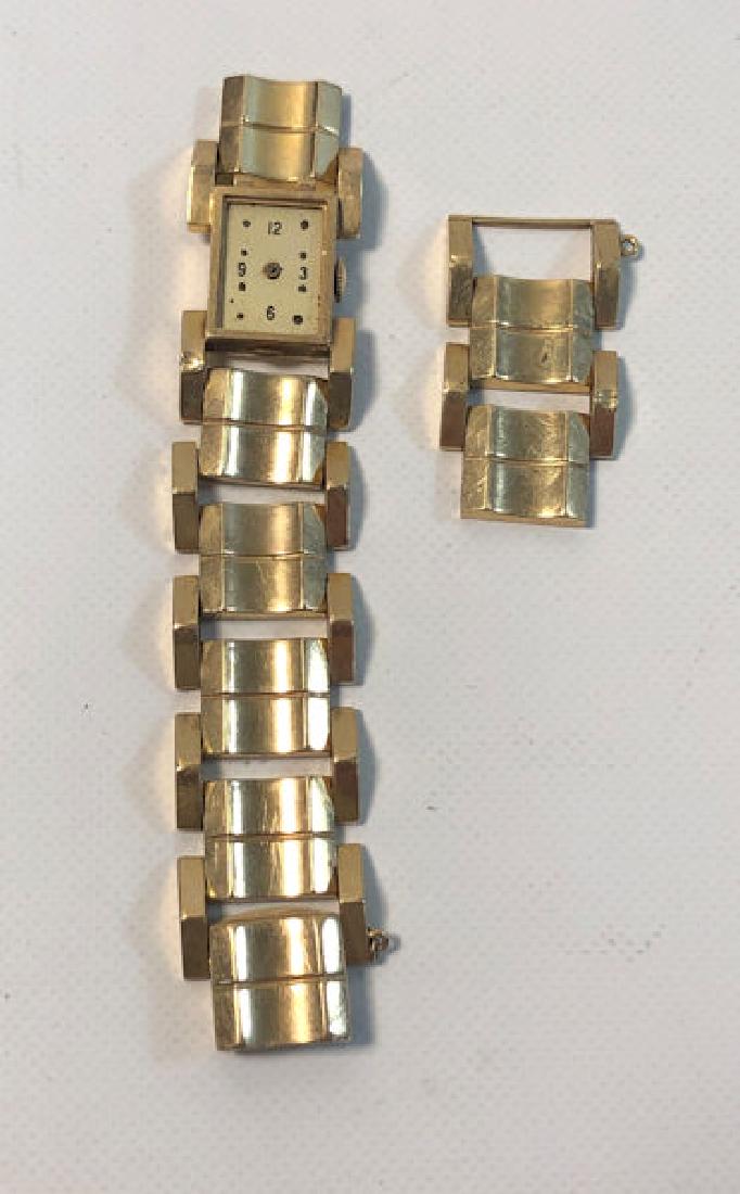 14KT GOLD VINTAGE MEN'S WATCH ~ UNMARKED, MISSING HANDS (1 of 6)