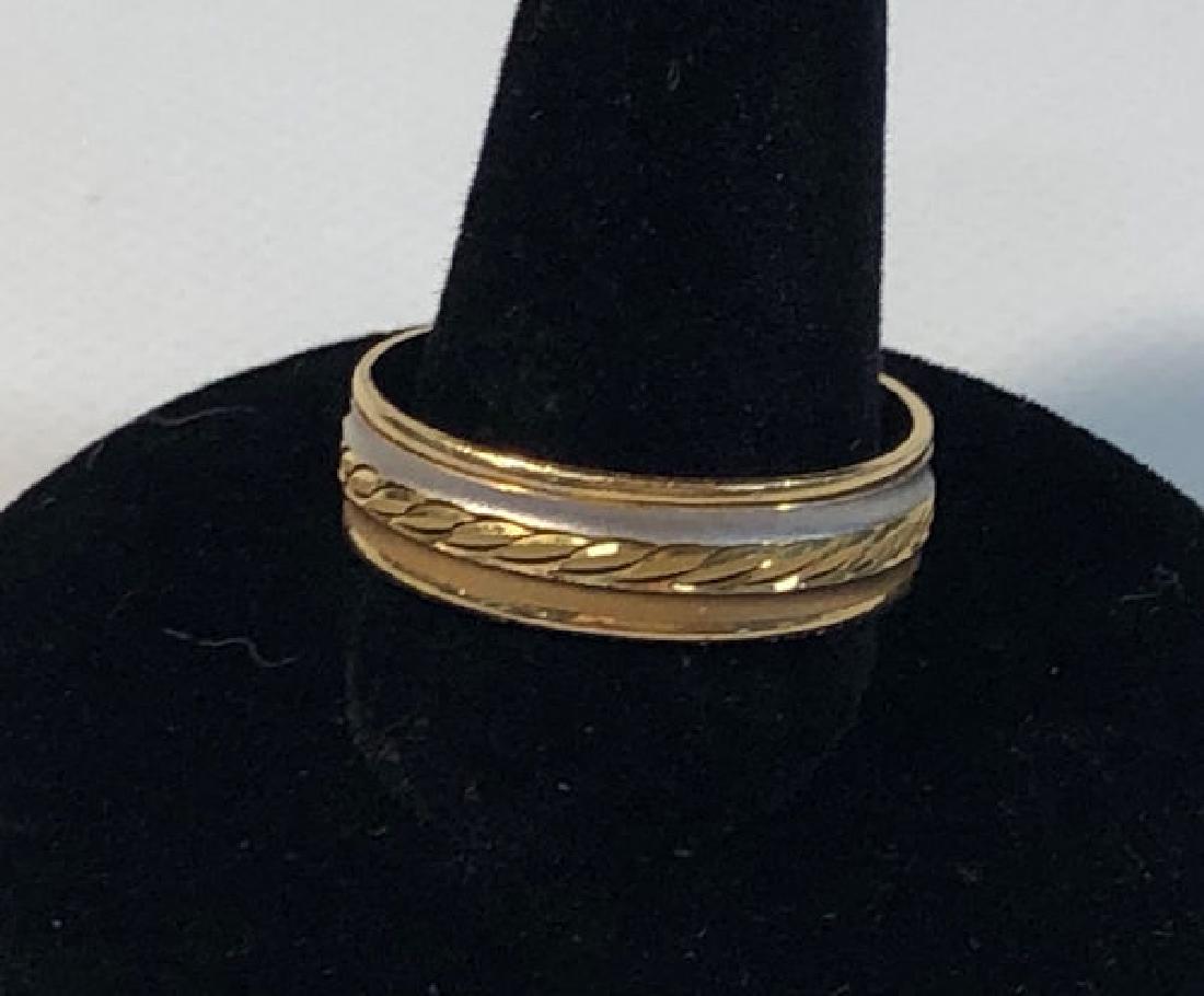 21KT GOLD RING ~ STAMPED 21K. SIZE 9 STRAIGHT SHANK (1 of 4)