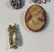 VINTAGE PINS/BROOCHES LOT ~ NINETEEN TOTAL, NAMES - 14