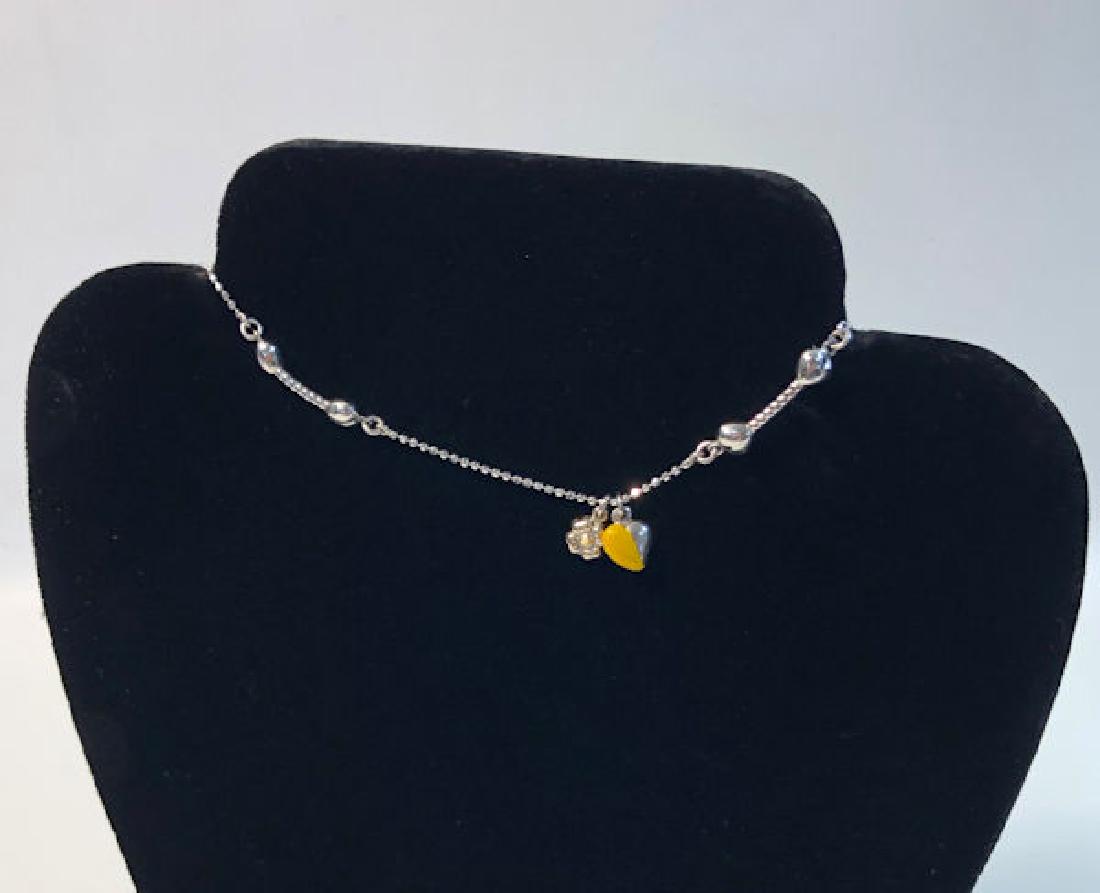 14KT WHITE GOLD ANKLET ~ 10" WHITE GOLD BALL CHAIN (1 of 3)