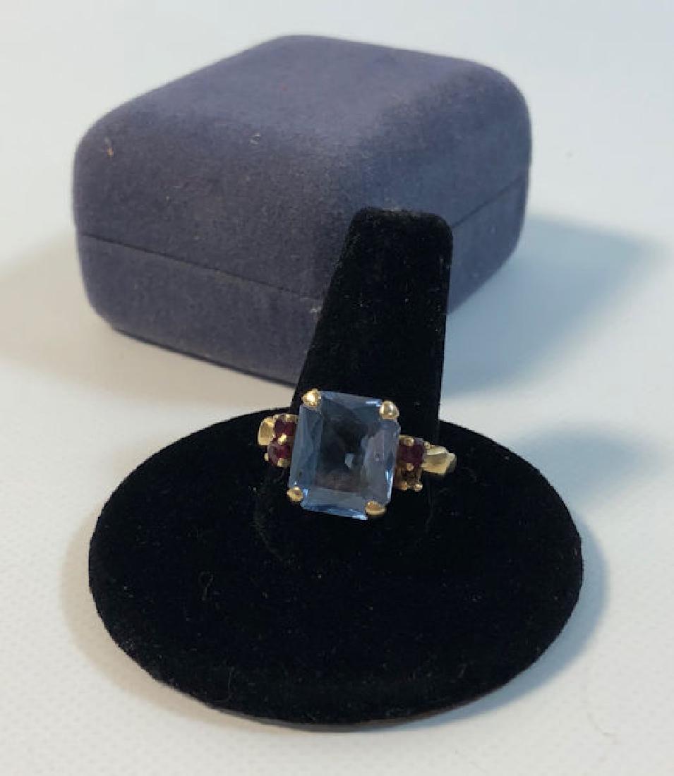 14KT GOLD RING ~ SIZE 6.5 STRAIGHT SHANK POLISHED RING (1 of 8)