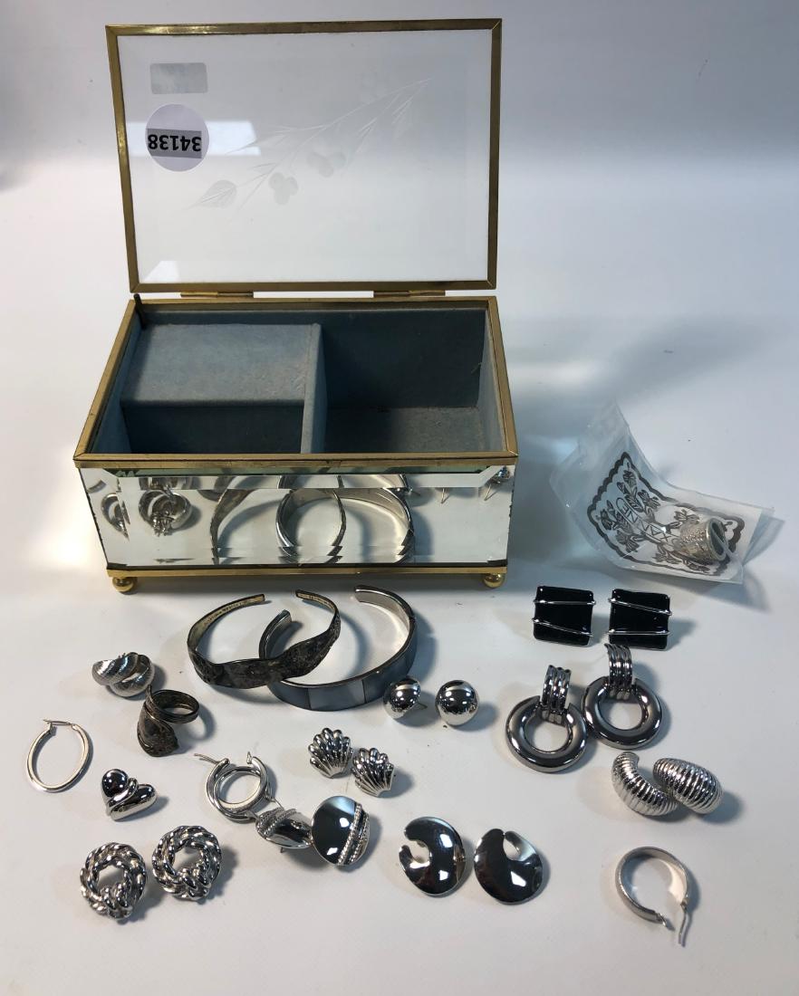 JEWELRY IN GLASS JEWELRY BOX ~ SPOON CUFF (2") FROM (1 of 8)