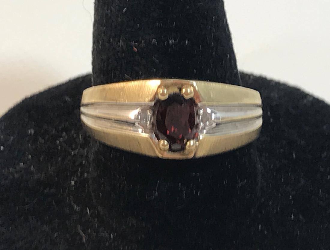 10KT GOLD COCKTAIL RING ~ STAMPED "A177". OVAL CUT (1 of 4)