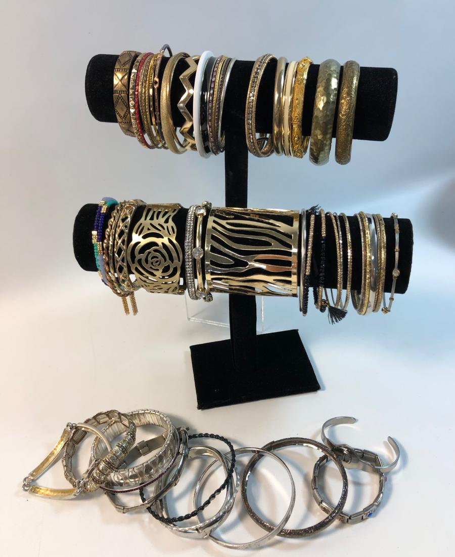 ASSORTED FASHION BANGLES ~ OVER FOUR DOZEN ASSORTED (1 of 12)
