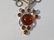SILVER AND AMBER FASHION NECKLACE ~ STERLING SILVER - 3