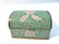 TWO ENAMELED TRINKET BOXES ~ 2.5" X 3.5" GREEN ENAMELED - 2
