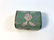 TWO ENAMELED TRINKET BOXES ~ 2.5" X 3.5" GREEN ENAMELED - 3