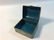 TWO ENAMELED TRINKET BOXES ~ 2.5" X 3.5" GREEN ENAMELED - 5