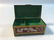 TWO ENAMELED TRINKET BOXES ~ 2.5" X 3.5" GREEN ENAMELED - 8