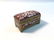 TWO ENAMELED TRINKET BOXES ~ 2.5" X 3.5" GREEN ENAMELED - 9