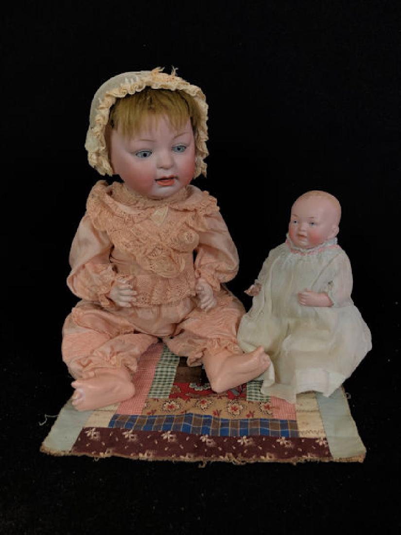 15" KESTNER #152 BISQUE HEAD CHARACTER BABY AND 8" ALL (1 of 7)