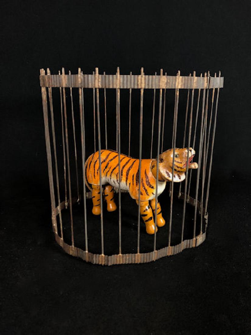 SCHOENHUT'S HUMPTY DUMPTY CIRCUS OPEN MOUTH TIGER WITH (1 of 7)