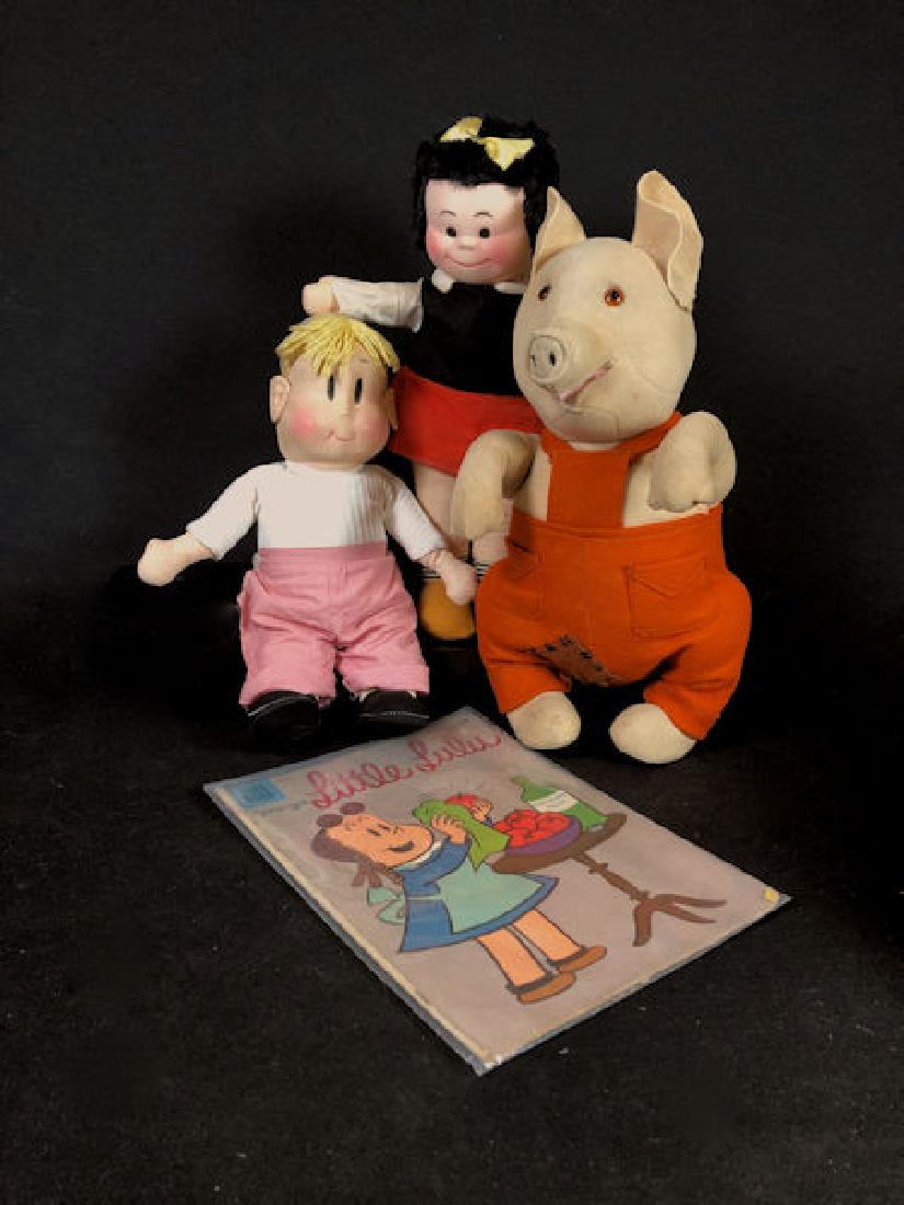 (3) CLOTH CHARACTERS. 14" NANCY COMIC CHARACTER WITH (1 of 12)