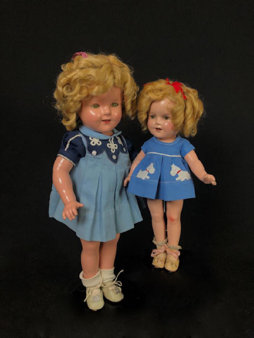 (2) IDEAL SHIRLEY TEMPLE ALL COMPOSITION DOLLS IN (1 of 3)