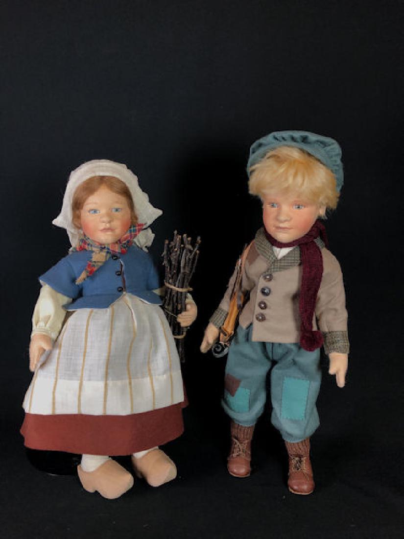 PAIR R. JOHN WRIGHT 20" "HANS BRINKER" AND 19" "GRETEL (1 of 6)