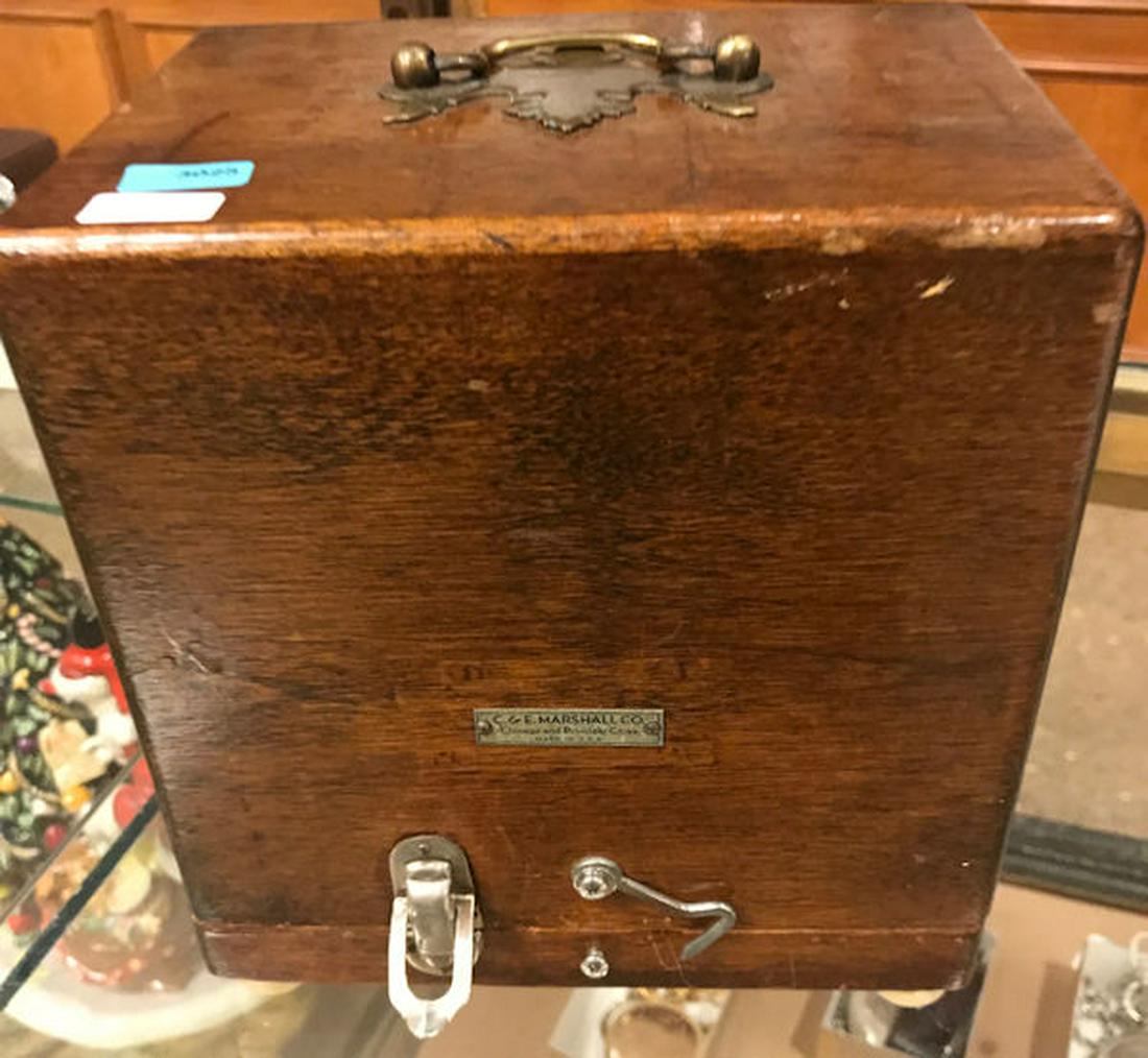C&E MARSHALL CO. WATCH MAKERS STAKE SET IN WOODEN BOX, (1 of 3)