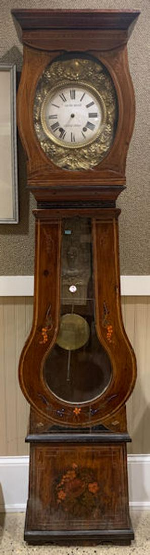 EARLY FRENCH WAG ON THE WALL CLOCK IN BOMBAY SHAPED (1 of 3)