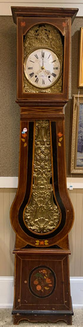 EARLY FRENCH WAG ON THE WALL CLOCK IN BOMBAY SHAPED (1 of 2)