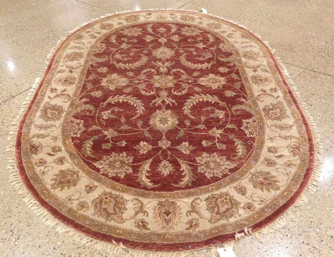 ORIENTAL RUG INDO PERSIAN TABRIZ, 6"x 9'1" (1 of 2)