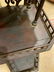 ORNATE CATHEDRAL DESK, FRETWORK IN DOORS AND BACK - 3