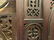 ORNATE CATHEDRAL DESK, FRETWORK IN DOORS AND BACK - 7