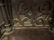 ORNATE CATHEDRAL DESK, FRETWORK IN DOORS AND BACK - 9