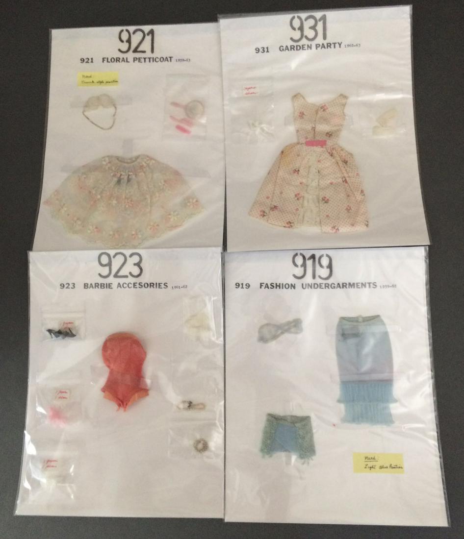 4 VINTAGE BARBIE OUTFITS INCLUDING "BARBIE ACCESSORIES" (1 of 1)