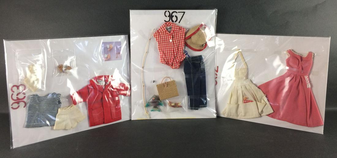 3 BARBIE OUTFITS INCLUDING "BARBIE-Q OUTFIT" #962 (1 of 2)