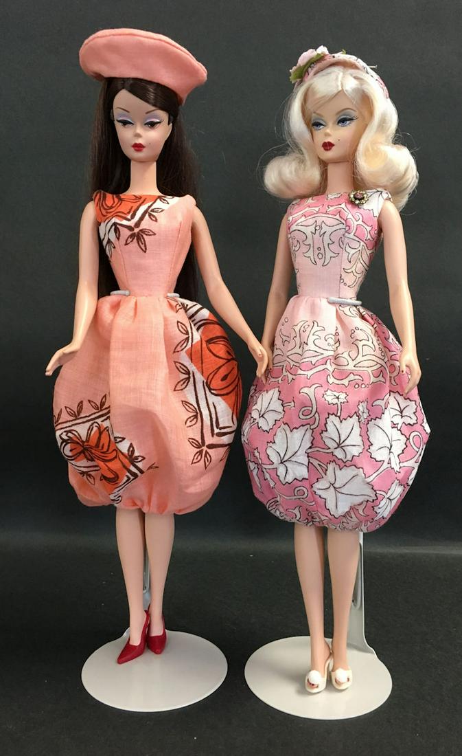 2 SILKSTONE BARBIES INCLUDING LINGERIE REDRESSED IN: 3 SILKSTONE BARBIES INCLUDING LINGERIE REDRESSED IN HANKIE CHIC