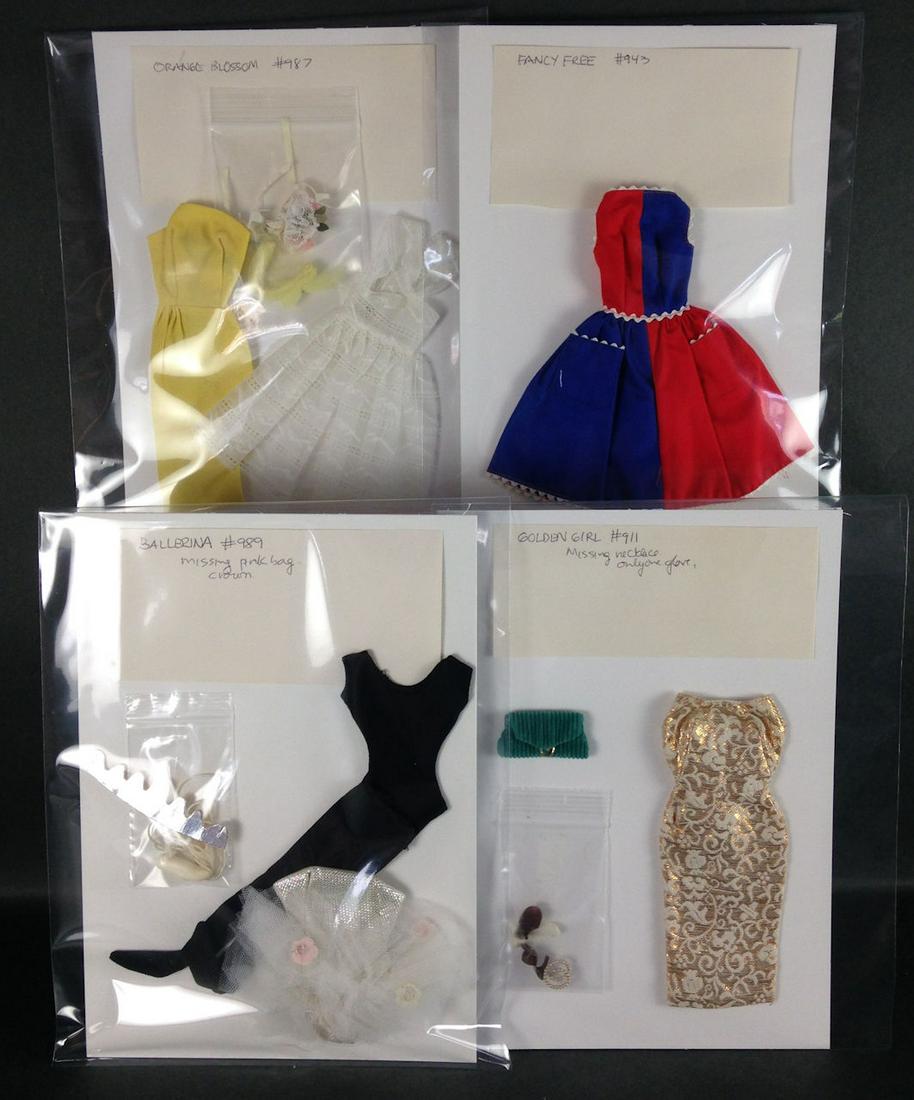 4 VINTAGE BARBIE OUTFITS INCLUDING "GOLDEN GIRL" #911 (1 of 1)