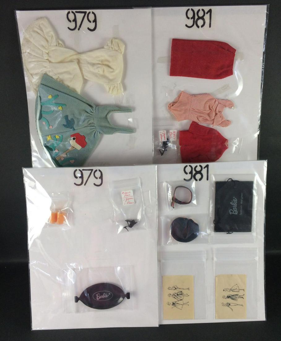 2 BARBIE OUTFITS INCLUDING "BUSY GAL" #981 (MISSING (1 of 1)