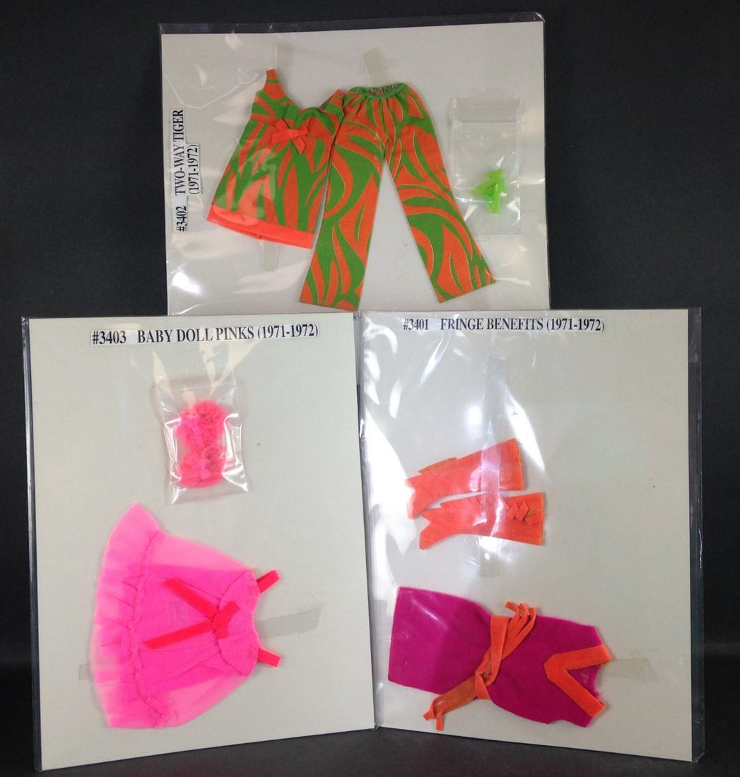 3 VINTAGE BARBIE OUTFITS INCLUDING "BABY DOLL PINKS" (1 of 1)