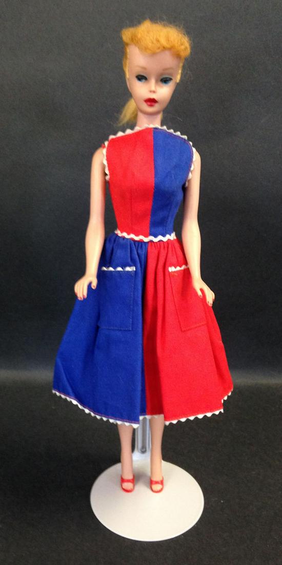 #5 BLONDE PONYTAIL BARBIE WEARING "FANCY FREE' #943. (1 of 3)