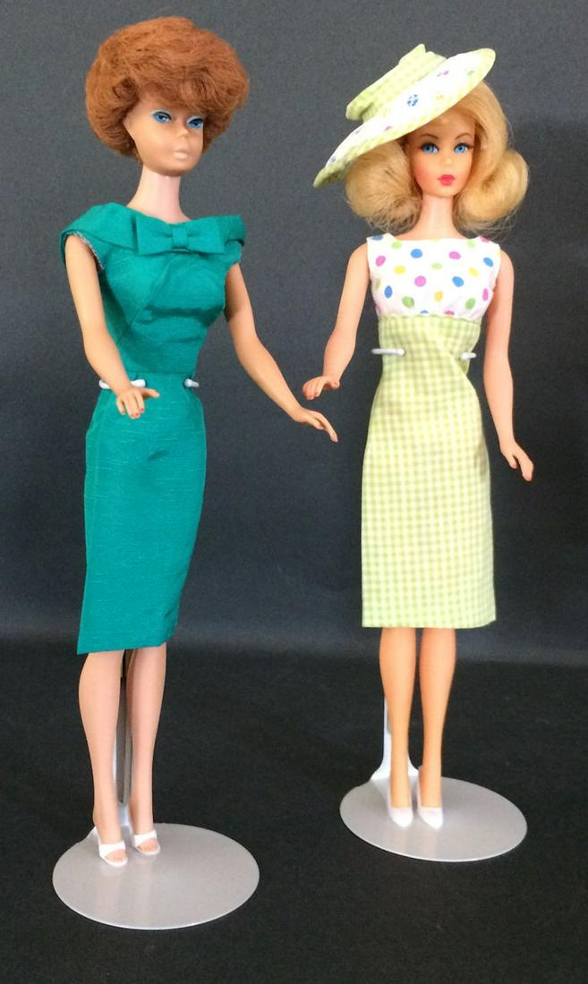 (2) VINTAGE BARBIES IN TAGGED FASHIONS. TITIAN BUBBLE (1 of 2)