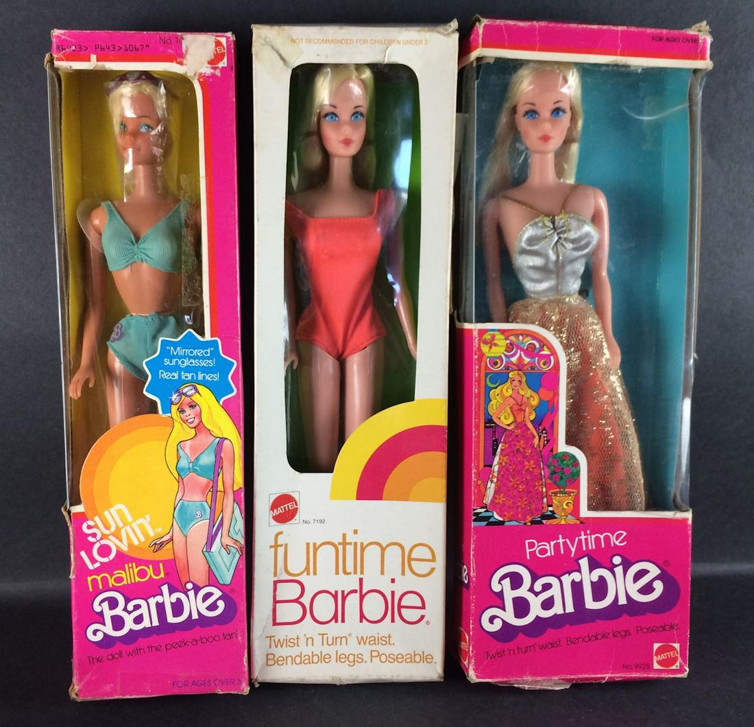 (3) VINTAGE 1970'S BARBIES IN ORIGINAL BOXES - 1974 - Sep