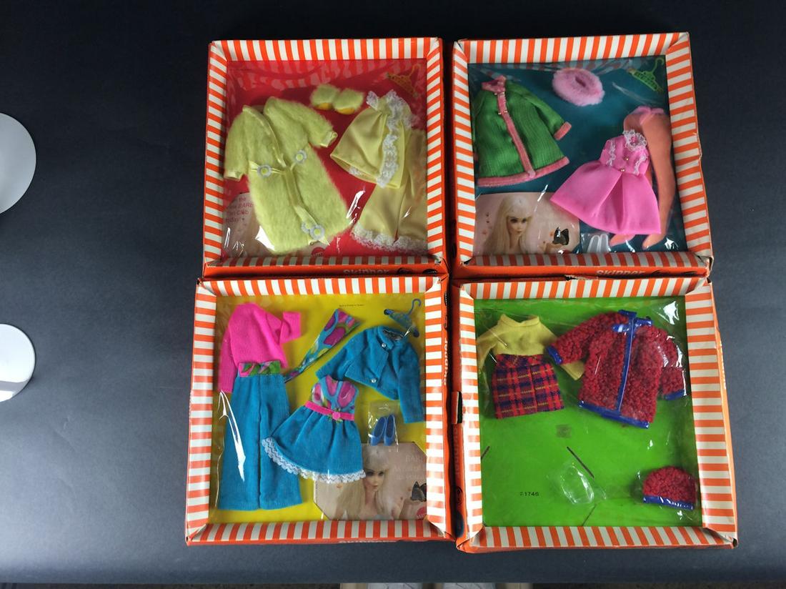 4 SKIPPER OUTFITS IN ORIGINAL BOXES INCLUDING "PINK (1 of 7)