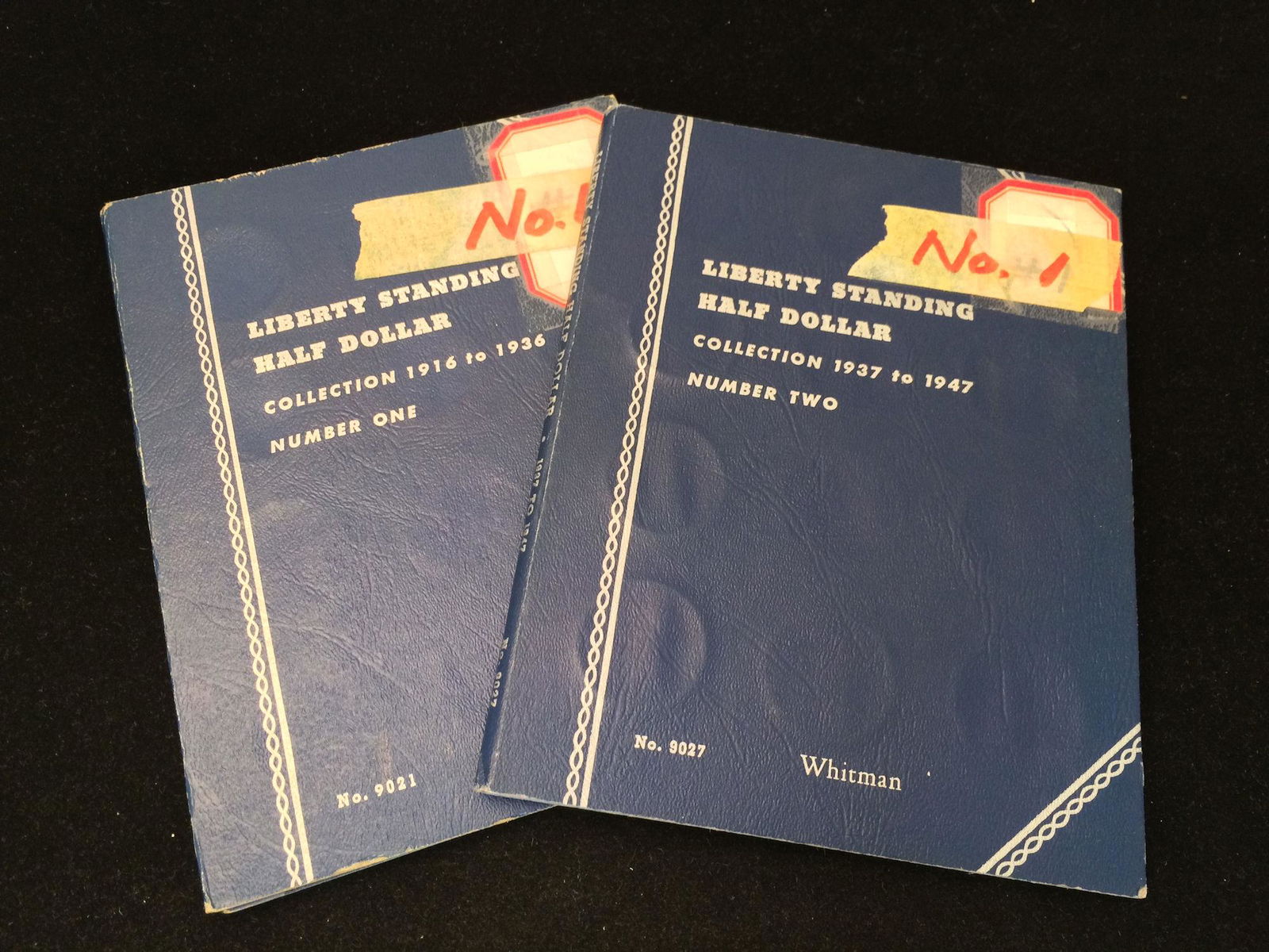 2 WHITMAN WALKING LIBERTY HALF DOLLAR FOLDERS NUMBER 1 (1 of 5)