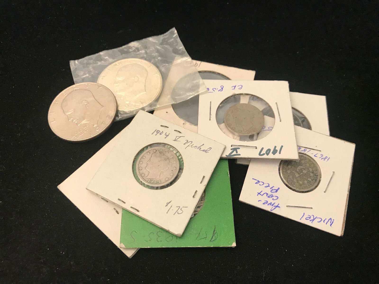6 U.S. NICKELS INCLUDING 1 SHIELD, 4 LIBERTY V, AND 1 (1 of 1)