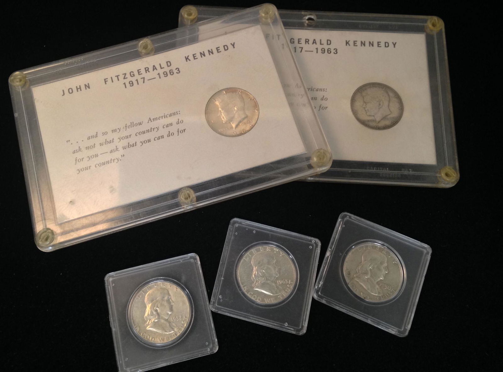 (2) 1964 KENNEDY HALF DOLLARS IN CAPITAL STYLE CASES (1 of 1)