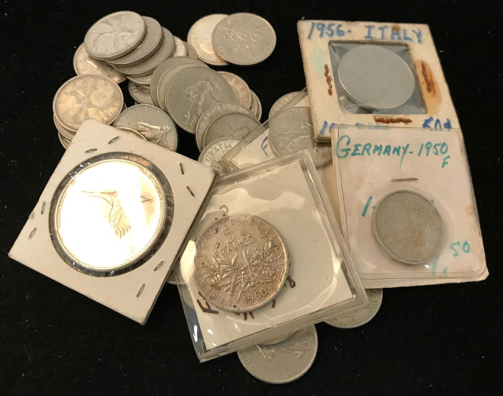 MIXED LOT INCLUDING 1967 CANADIAN SILVER DOLLAR, 1960 (1 of 1)