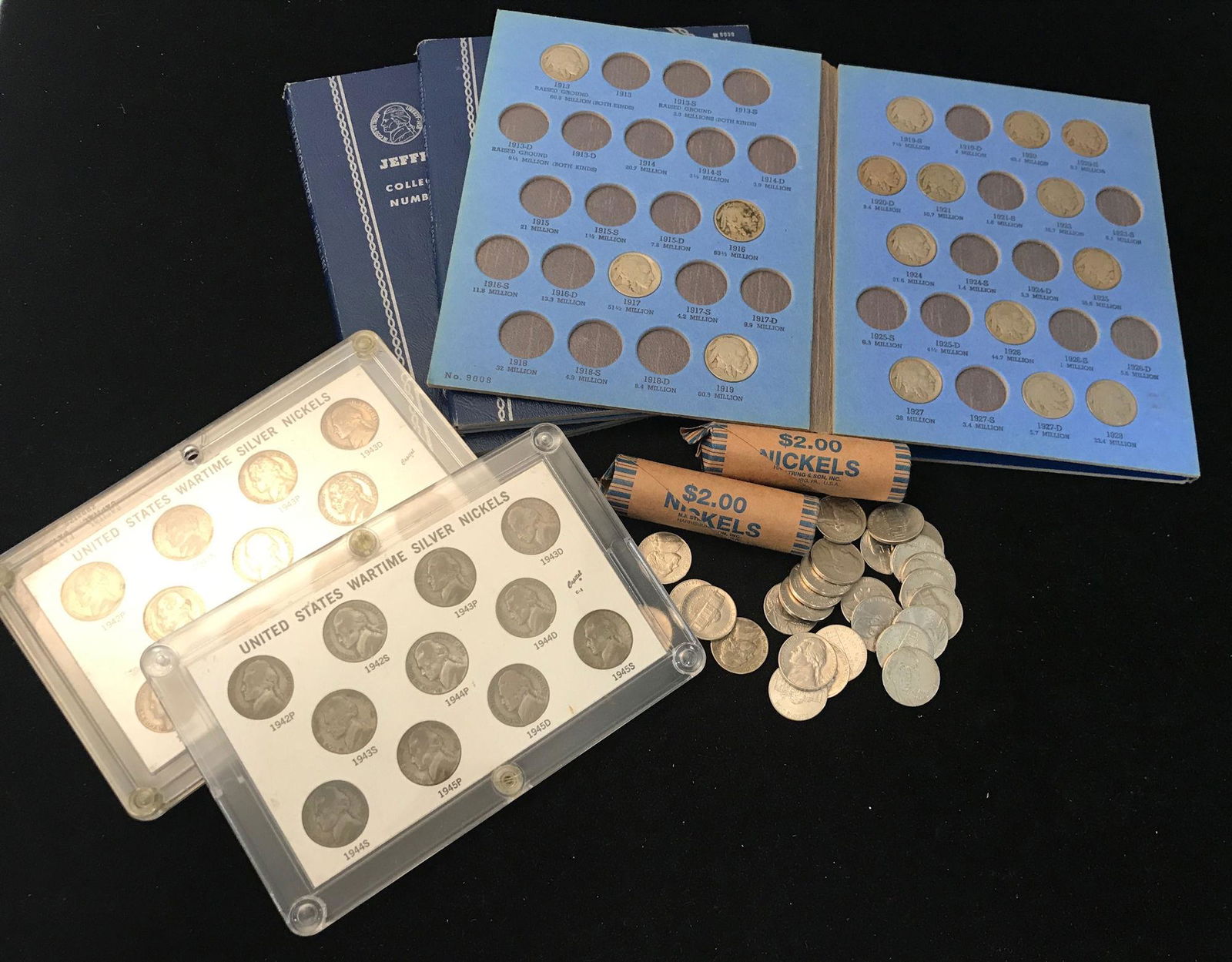 LOT U.S. NICKELS INCLUDING WHITMAN BUFFALO NICKEL (1 of 1)