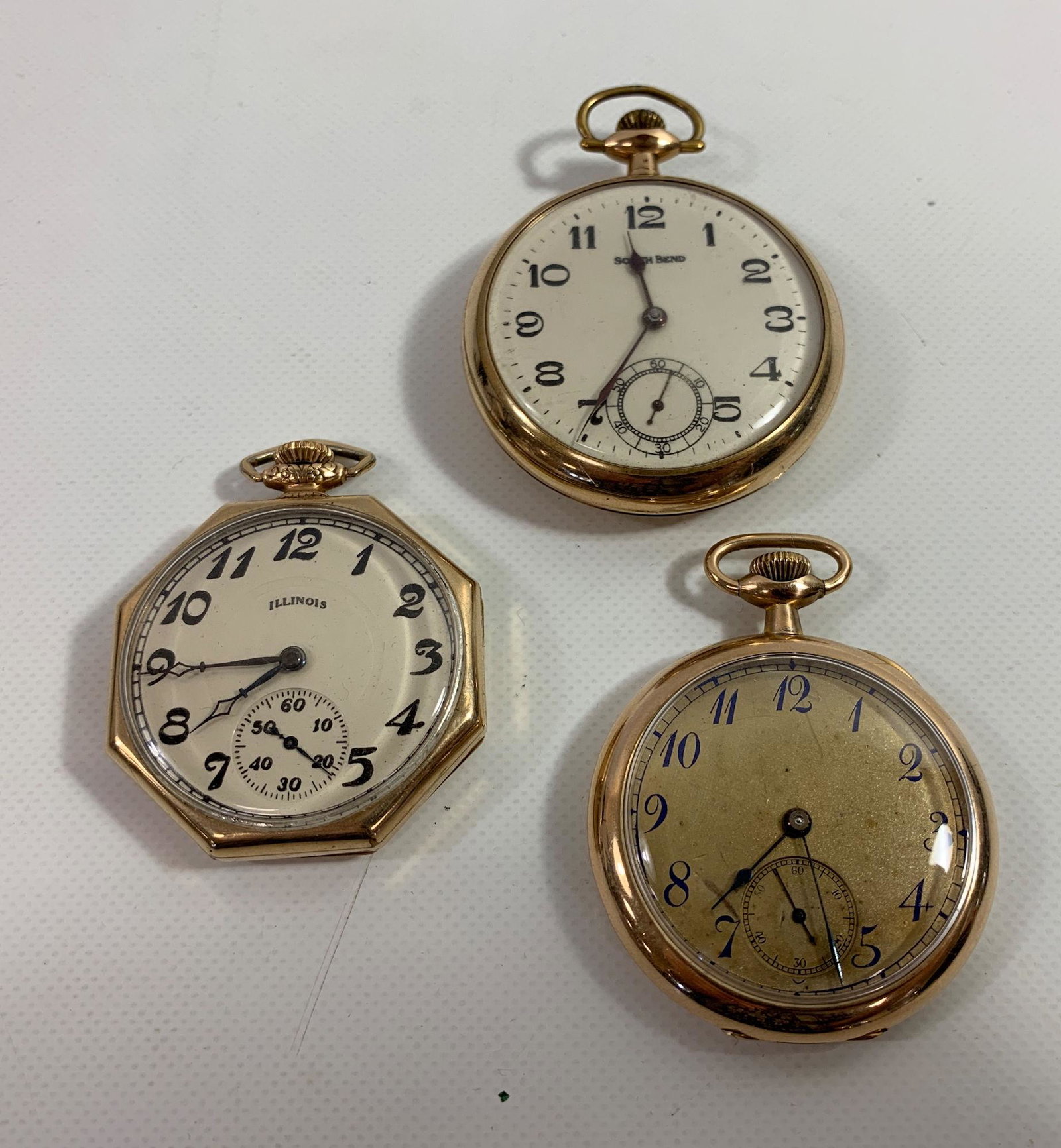 THREE POCKET WATCHES (1 of 11)