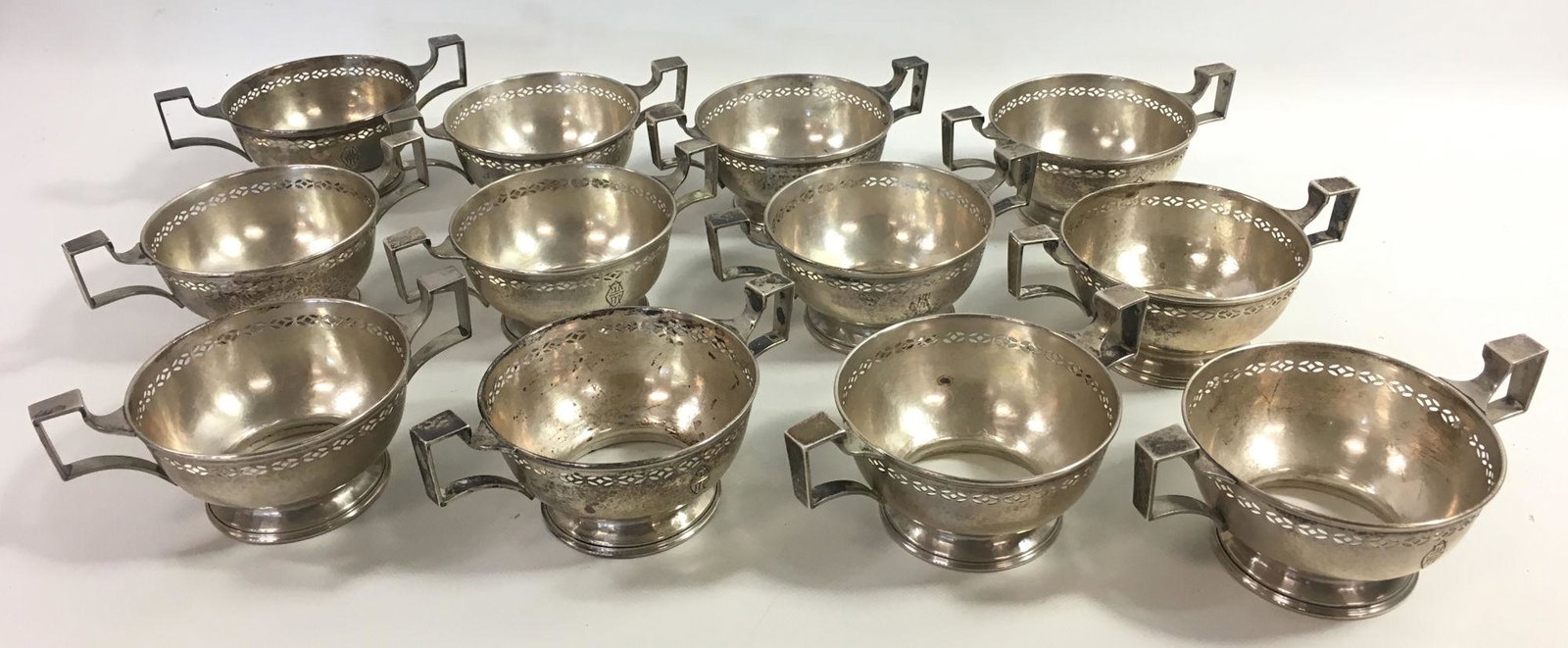 TWELVE STERING DISHES (1 of 3)