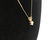 14 KT YELLOW GOLD NECKLACE W/ DIAMOND SOLITAIRE PENDANT - 3