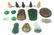 LOOSE/ASSORTED CARVED WOOD AND STONE PENDANTS