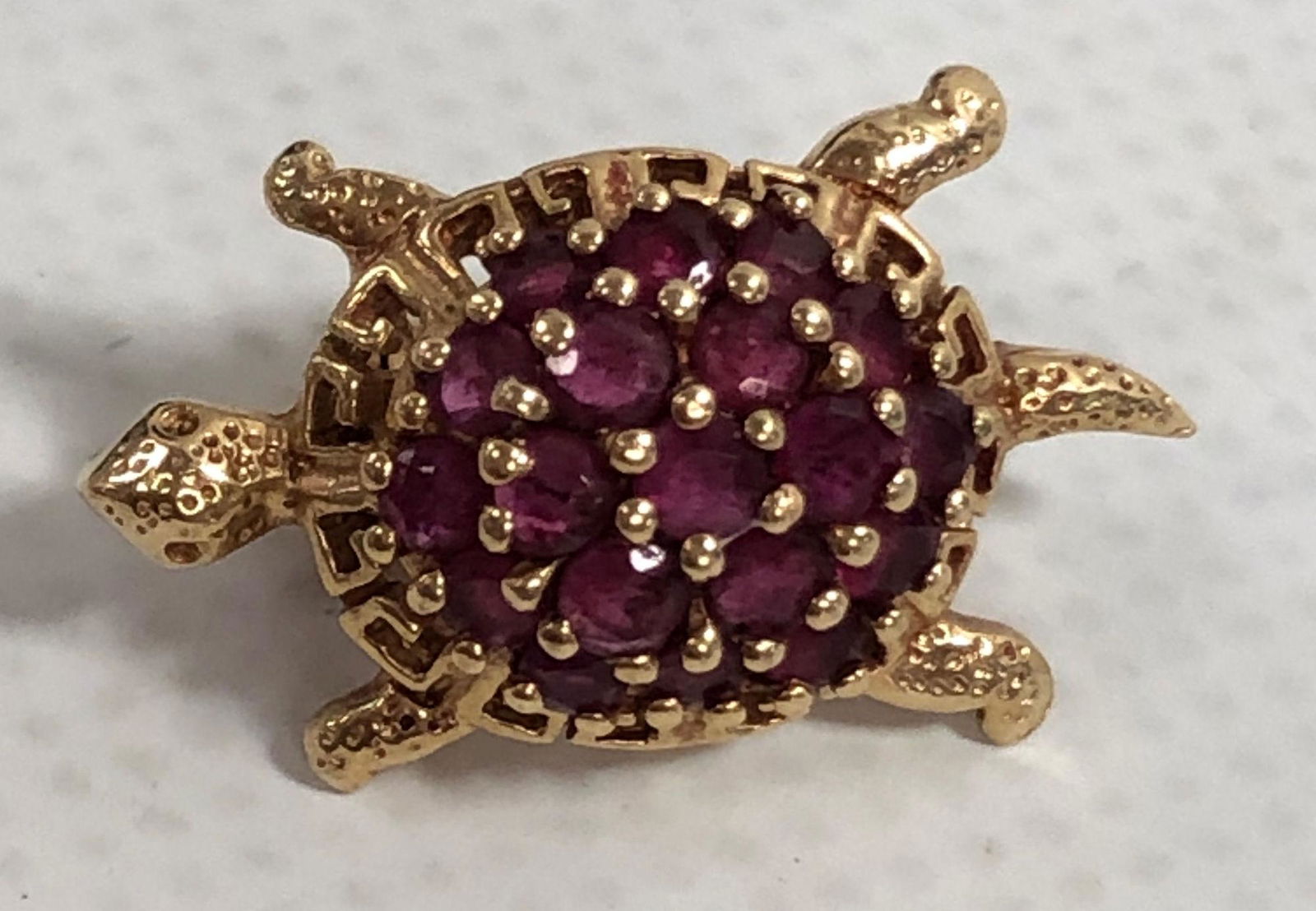 14KT GOLD TURTLE PIN (1 of 5)