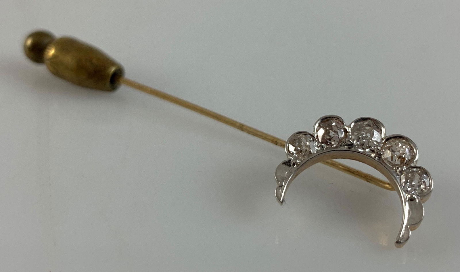 14KT GOLD & DIAMOND STICK PIN (1 of 3)